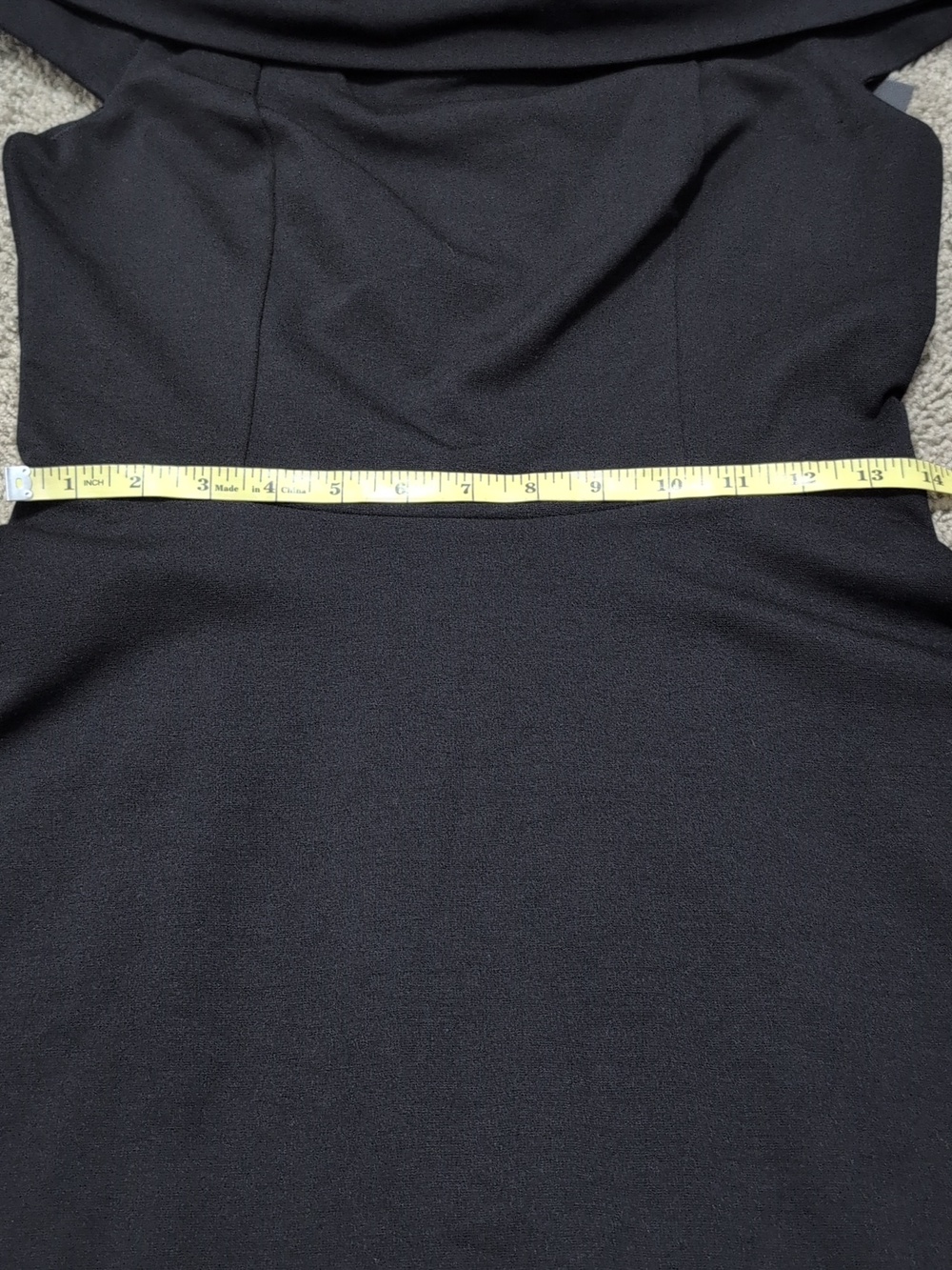 Lulus Off The Shoulder Skater Fit And Flare Dress Black Size Medium New - Picture 10 of 13